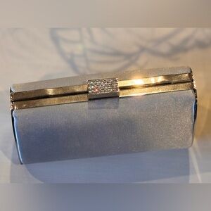 Lulu Townsend Silver Evening Clutch
